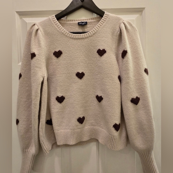 Splenid Heart Sweater Super Soft Size Women's XL - Picture 2 of 15